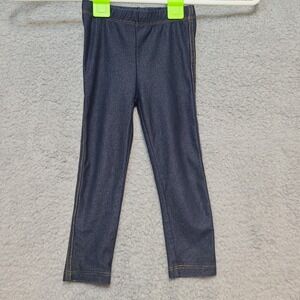 Children's Place Toddler Jeggings Blue Denim Look Leggings 2T Small Snag See Pic